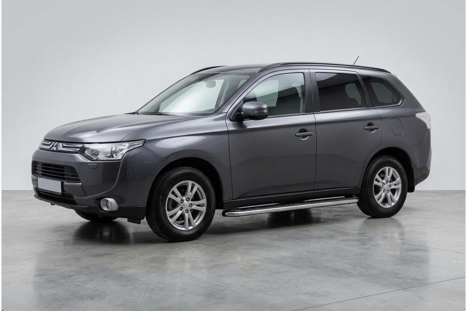 Mitsubishi Outlander 2012-2021 Side Steps Maydos V1 (2 pcs, Aluminum & Stainless Steel) Photo 1