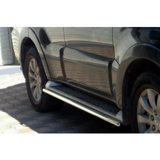 Side Pipes (2 pcs, Stainless Steel) Mitsubishi Pajero Wagon IV 2006-2021 photo 1