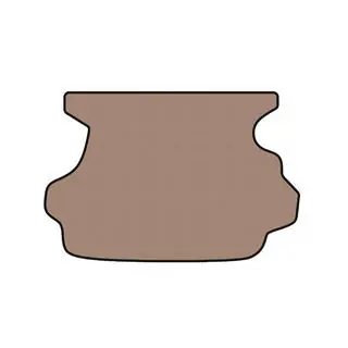 Rubber trunk mat Carsuit (1996-1999, beige) photo 1