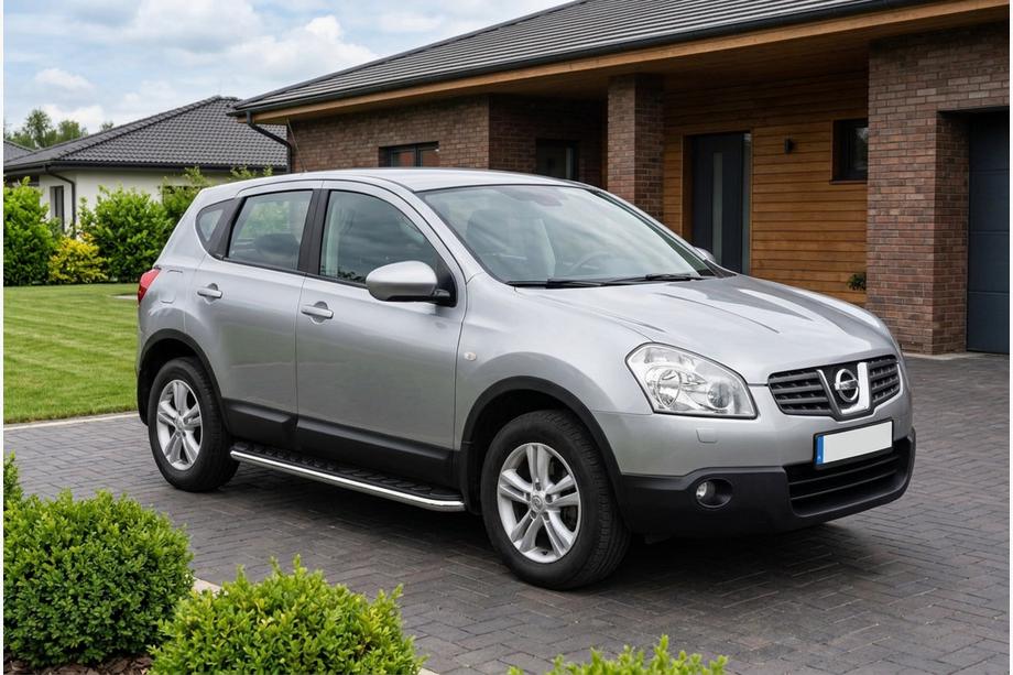 Nissan Qashqai 2007-2010 Side Steps Maydos V1 (2 pcs, Aluminum & Stainless Steel) Image