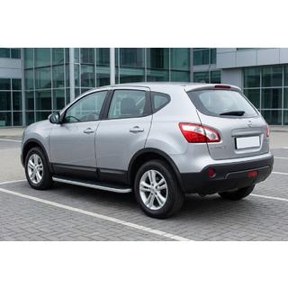 Side Steps Tayga Grey (2 pcs, Aluminum) Nissan Qashqai 2010-2014 photo 1