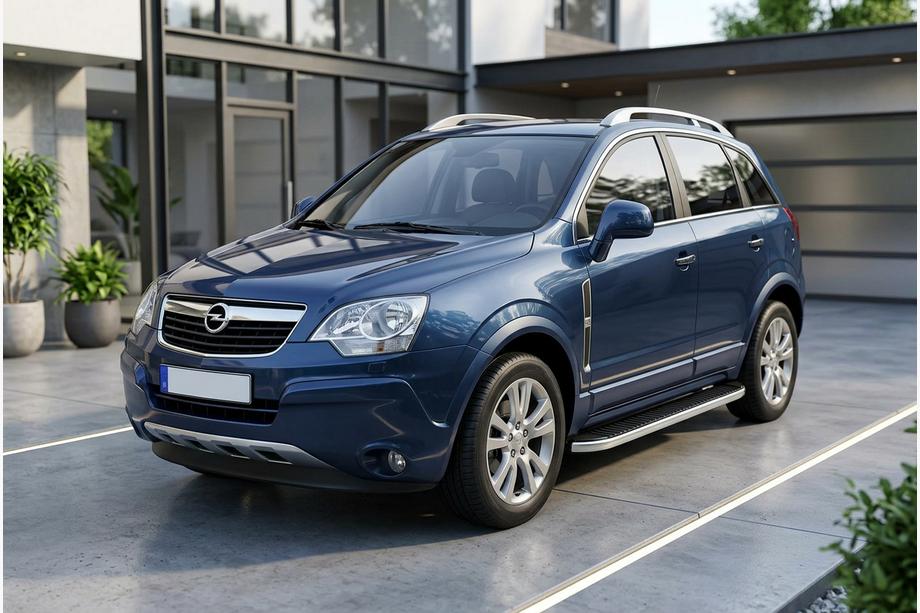 Opel Antara 2006-2017 Side Steps Tayga Grey (2 pcs, Aluminum) Image