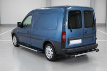 Opel Combo 2002–2012 Side Steps RedLine V1 (2 pcs, Aluminum) photo 1
