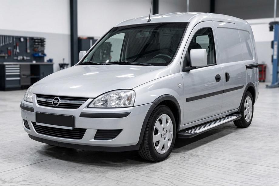 Opel Combo 2002–2012 Side Steps Line (2 pcs, Aluminum) Image
