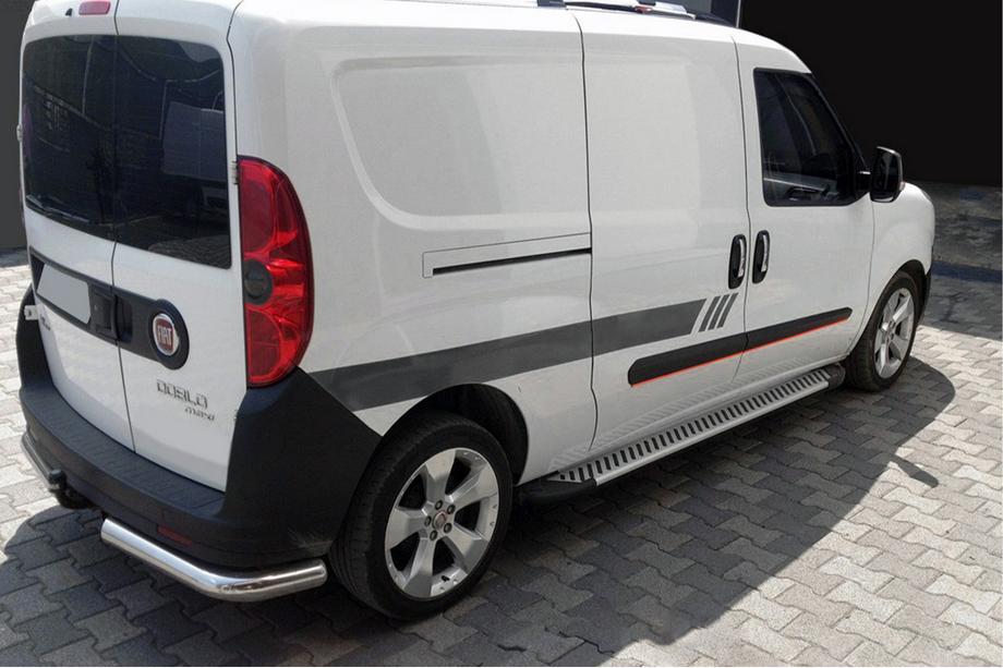 Opel Combo 2012-2018 Side Steps Line (2 pcs, Aluminum) Image