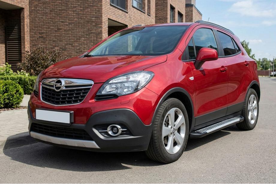 Opel Mokka 2012-2021 Side Steps Line (2 pcs, Aluminum) Image