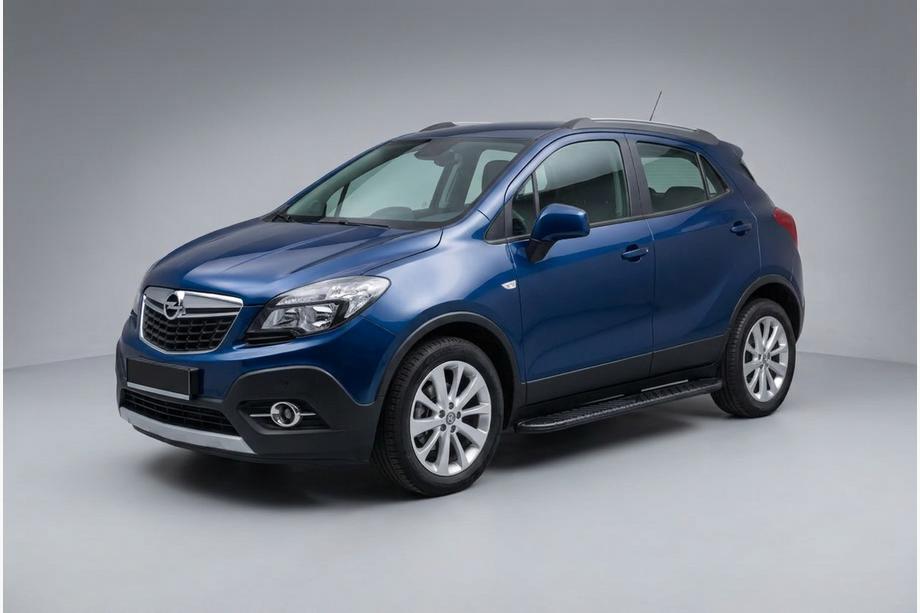 Opel Mokka 2012-2021 Side Steps Bosphorus Black (2 pcs, Aluminum) Image