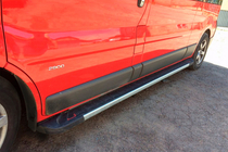 Nissan Primastar 2002-2014 Side Steps RedLine V1 (2 pcs, Aluminum) photo 1