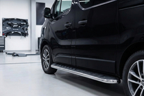Nissan Primastar 2002-2014 Side Steps Maydos V1 (2 pcs, Aluminum & Stainless Steel) photo 1
