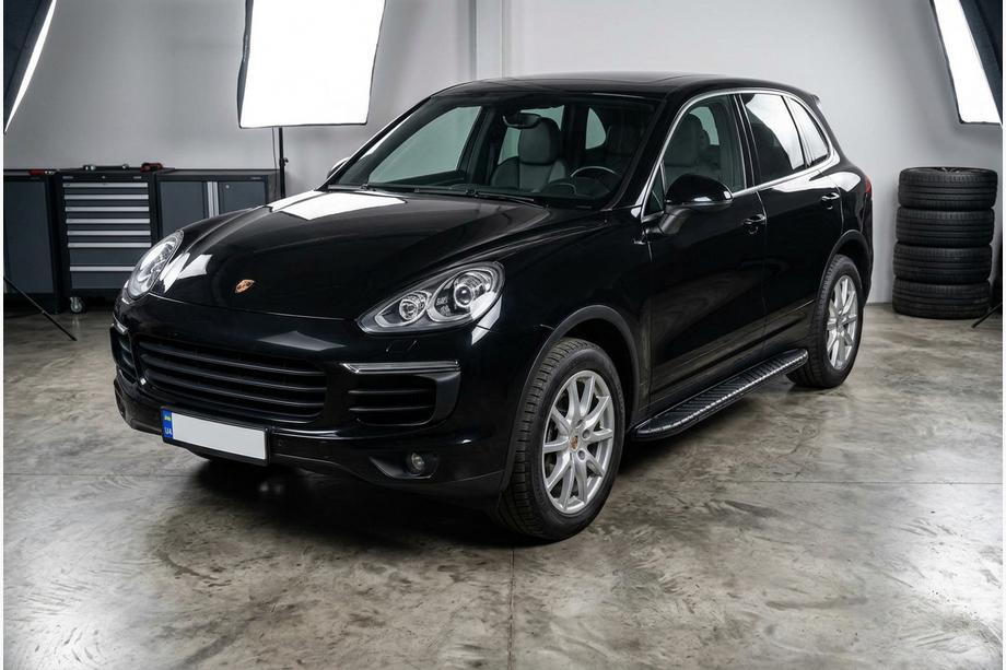 Porsche Cayenne 2010-2017 Side Steps Bosphorus Black (2 pcs, Aluminum) Image