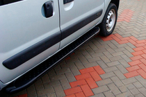 Renault Kangoo 1998-2008 Side Steps Allmond Black (2 pcs, Aluminum) photo 1