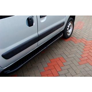 Side Steps Allmond Black (2 pcs, Aluminum) Renault Kangoo 1998-2008 photo 1
