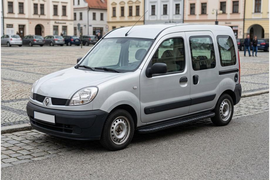 Renault Kangoo 1998-2008 Side Steps Bosphorus Black (2 pcs, Aluminum) Image