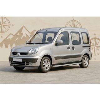 Side Steps Tayga Grey (2 pcs, Aluminum) Renault Kangoo 1998-2008 photo 1