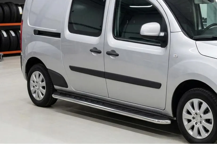 Renault Kangoo 2008–2020 Side Steps Maydos V1 (2 pcs, Aluminum & Stainless Steel) Image