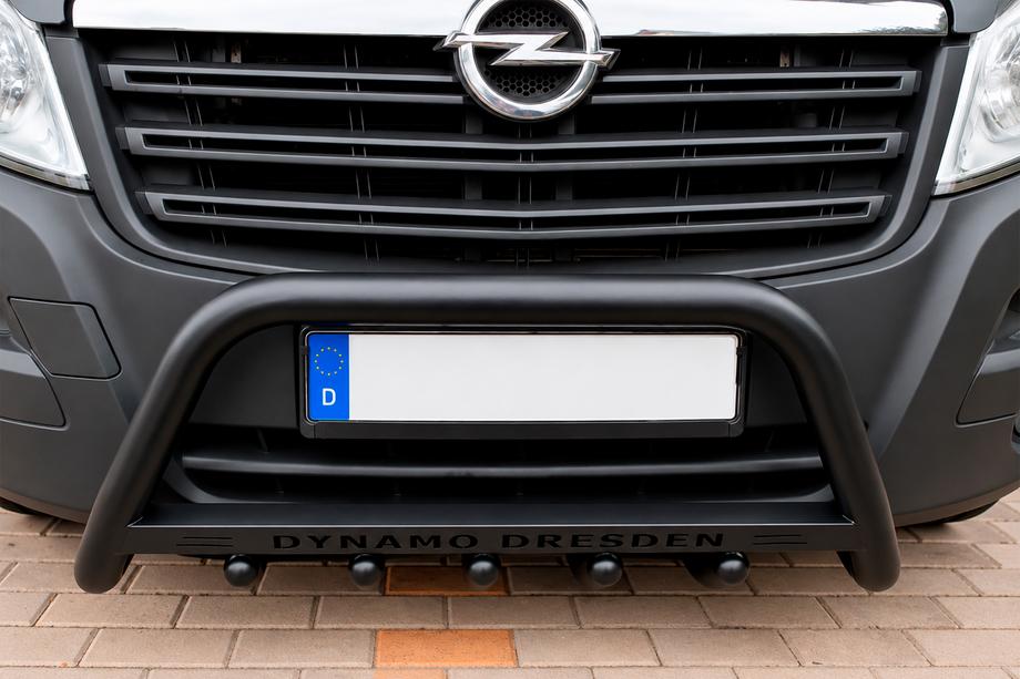 Opel Movano 2021- Bull Bar WT004 Black (Stainless Steel) Photo 1