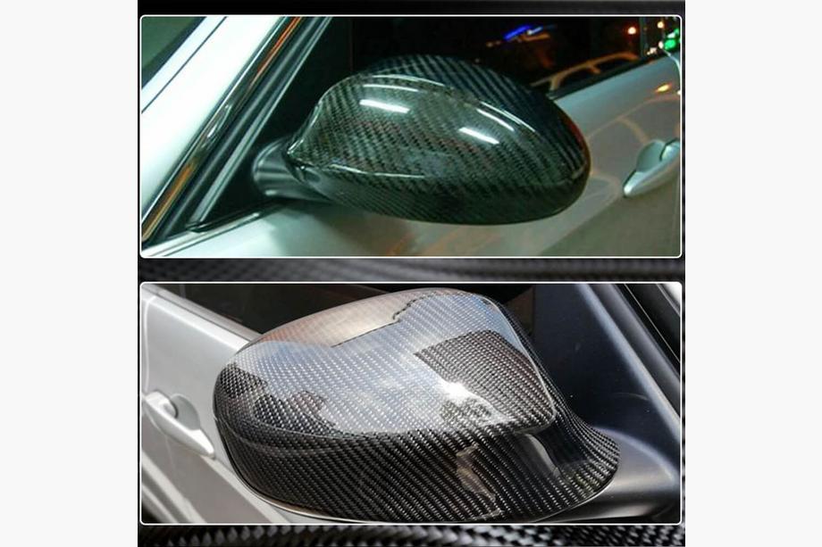 BMW 3 Series E90/E91 2005-2011 Mirror Covers (for 2006-2010, Carbon) Photo 3