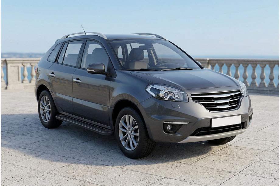 Renault Koleos 2008-2016 Side Steps Allmond Black (2 pcs, Aluminum) Image