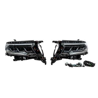 Front Headlights Lexus-Design-3-LED V2 (2017+, Set of 2) Toyota Land Cruiser Prado 150 2009-2023 photo 1