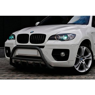 Bull Bar WT003 Black Stainless Steel BMW X6 E71 2008–2014 photo 1