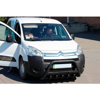 Bull Bar WT004 Black (Stainless Steel) Citroen Berlingo 2008-2018 photo 3
