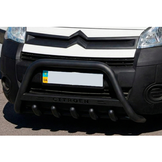 Bull Bar WT004 Black (Stainless Steel) Citroen Berlingo 2008-2018 photo 1