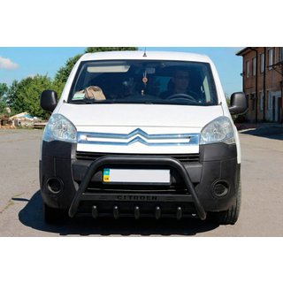 Bull Bar WT004 Black (Stainless Steel) Citroen Berlingo 2008-2018 photo 2