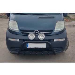 Bull Bar WT004 Black (Stainless Steel) Opel Vivaro 2001–2015 photo 1