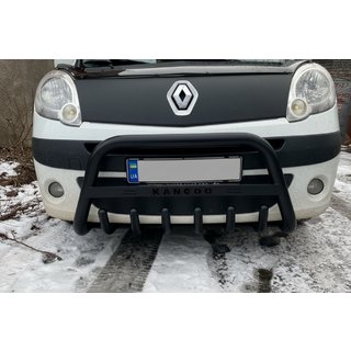 Bull Bar WT004 Black (Stainless Steel) Renault Kangoo 2008–2020 photo 1
