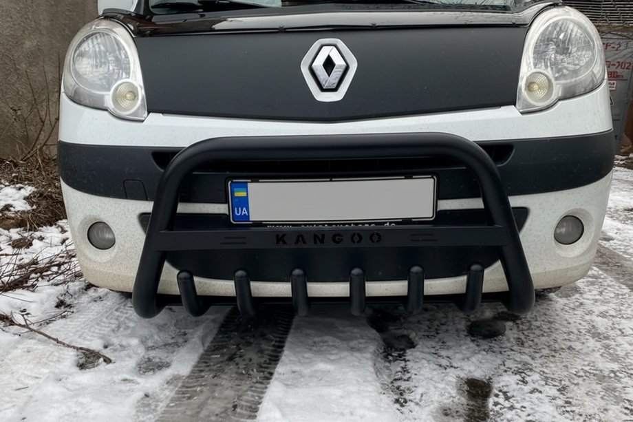 Renault Kangoo 2008–2020 Bull Bar WT004 Black (Stainless Steel) Photo 1