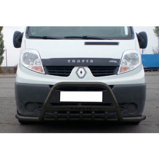 Bull Bar Exclusive Black (stainless steel) Renault Trafic 2001–2015 photo 1