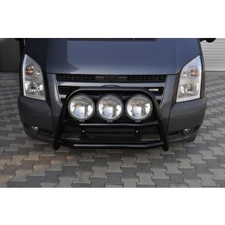 Bull Bar WT018 Black (2006-2014, Stainless Steel) Ford Transit 2000–2014 photo 2