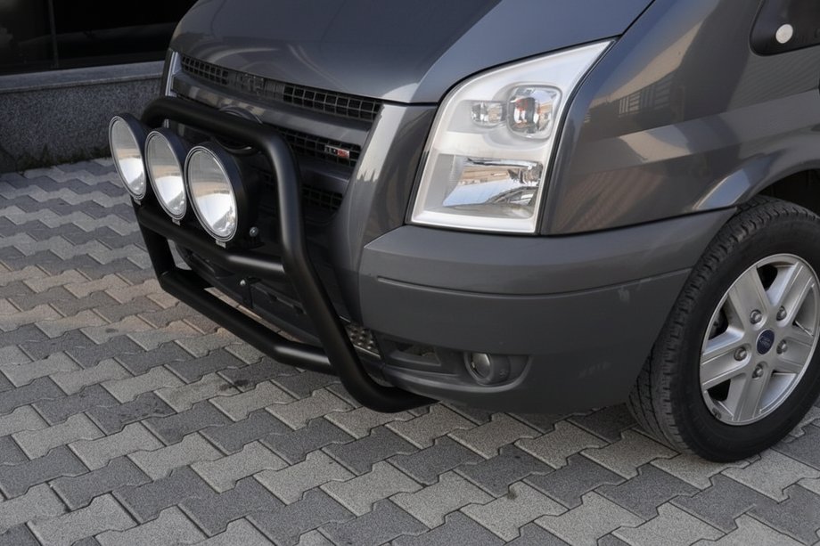 Ford Transit 2000–2014 Bull Bar WT018 Black (2006-2014, Stainless Steel) Photo 3