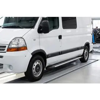 Side Steps Line (2 pcs, Aluminum) Renault Master 1998-2010 photo 1