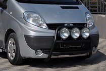 Opel Vivaro 2001–2015 Bull Bar WT018 Black (Stainless Steel) photo 2
