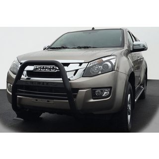 Front Bumper Guard QT008 Black (Stainless Steel)