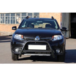 Front Bar WT006 Black (Stainless Steel) Dacia Sandero 2013-2020 photo 2