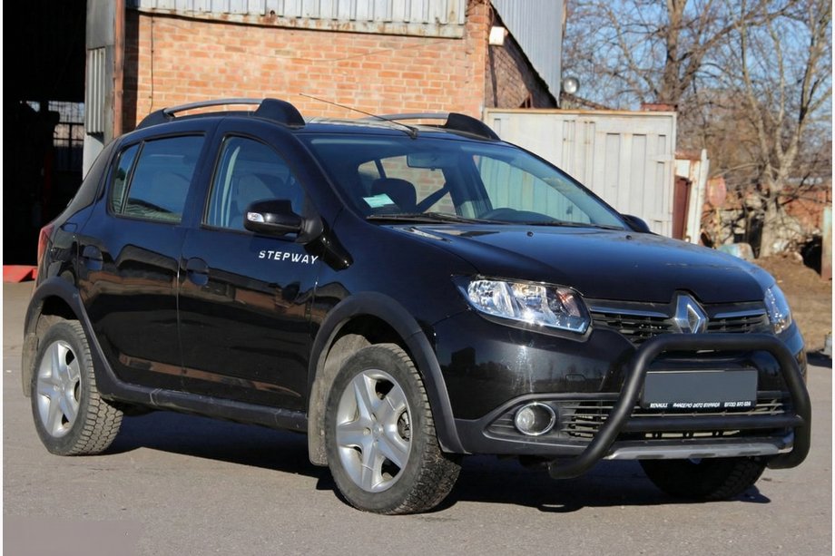 Renault Sandero 2013-2022 Front Bar WT006 Black (Stainless Steel) Photo 5