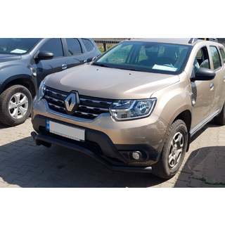 Front Bumper Guard WT008 Black (Stainless Steel) Dacia Duster 2018-2024 photo 1