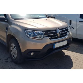 Front Bumper Guard WT008 Black (Stainless Steel) Renault Duster 2018-2024 photo 4