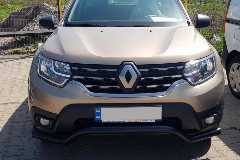 Renault Duster 2018-2024 Front Bumper Guard WT008 Black (Stainless Steel) Photo 3