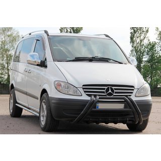 Bull Bar Kelebek WT011 Black (stainless steel) Mercedes Viano 2004-2014 photo 2