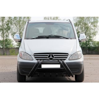 Bull Bar Kelebek WT011 Black (stainless steel) Mercedes Viano 2004-2014 photo 1