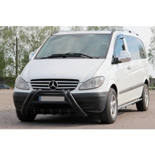 Bull Bar Kelebek WT011 Black (stainless steel) Mercedes Vito W639 2004-2014 photo 3