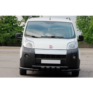 Front Bumper Guard Shark Black (Stainless Steel) Fiat Fiorino/Qubo 2008-2024 photo 2