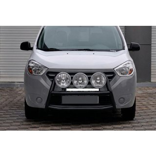 Bull Bar WT022 Black (Stainless Steel) Dacia Dokker 2013-2022