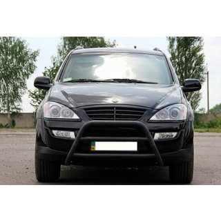 Bull Bar WT022 Black (Stainless Steel) SsangYong Kyron 2005-2014 photo 2