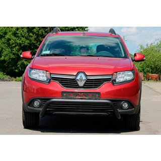 Front Bar WT007 Black (Stainless Steel) Dacia Sandero 2013-2020 photo 1