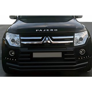Front Bumper Guard ST015-9 Black (Stainless Steel)