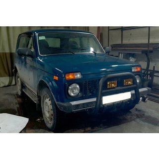 Bull Bar QT006 Black (Stainless Steel) Lada Niva та Urban 1977- photo 4